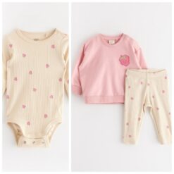Lindex kūdikių komplektas "Avietė"