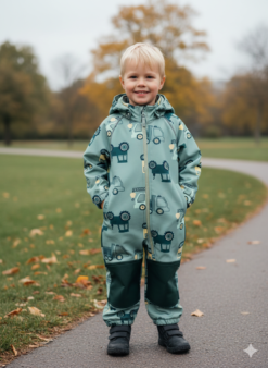 Name it softshell kombinezonas berniukui "Žalias traktorius"
