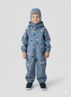 Name it softshell kombinezonas vaikams "Mėlynas sunkvežimis"