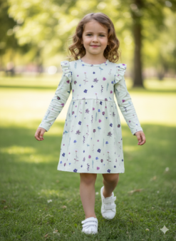 Name it REGULAR FIT- Džersio suknelė mergaitei "Dūminė mėta"