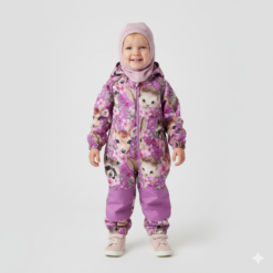 Name it softshell vaikiškas kombinezonas "Rožinė stirnaitė"