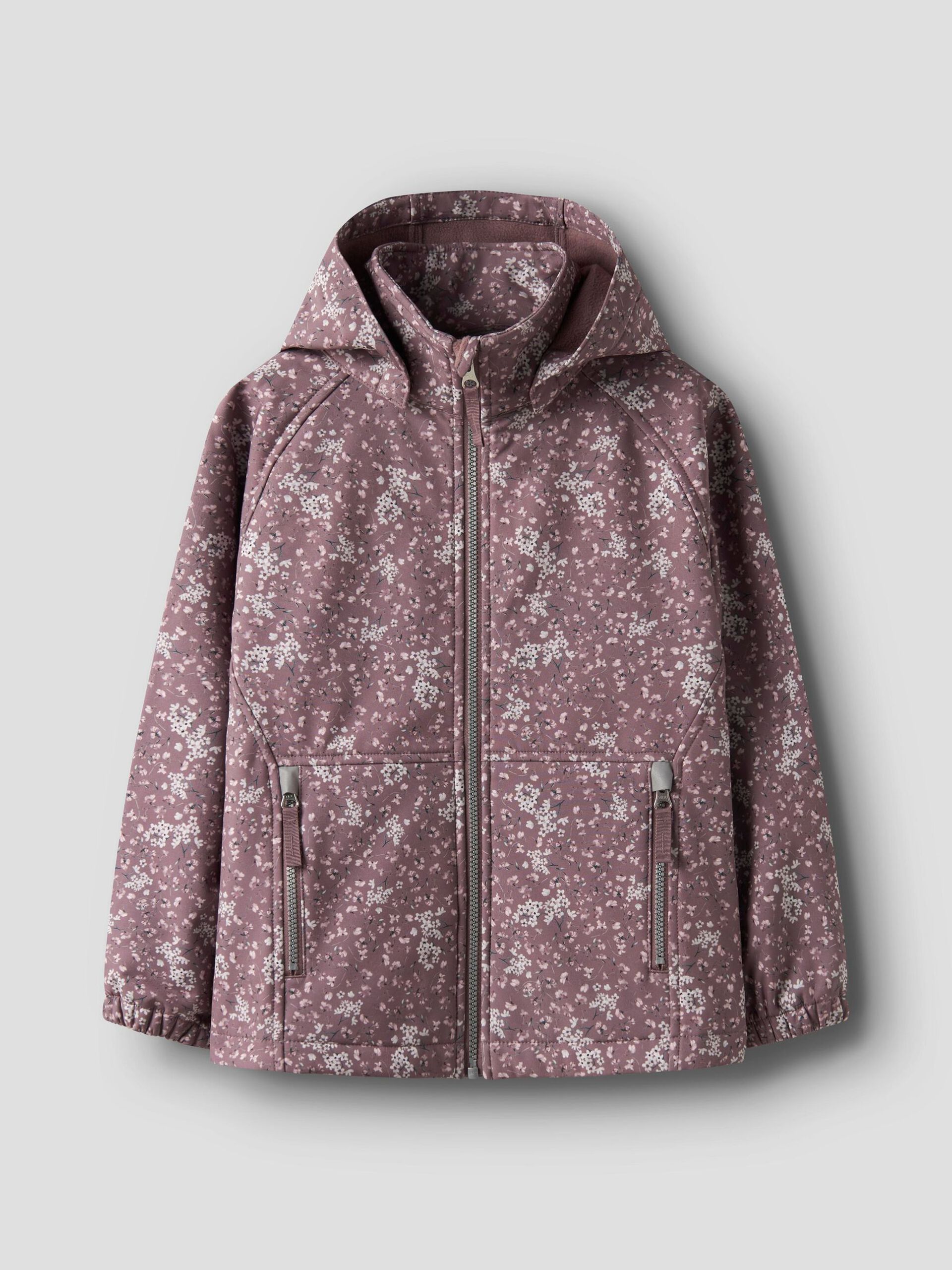 Vaikiška Name it softshell striukė pavasariui "Gėlėta alyvinė" - Image 2