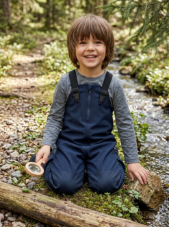 Name it softshell kelnės vaikams "Tamsi mėlyna"