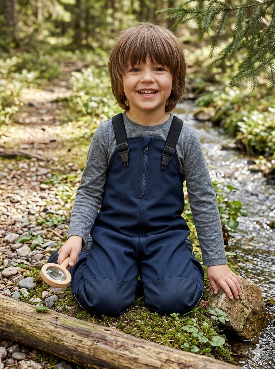 Name it softshell kelnės vaikams "Tamsi mėlyna"
