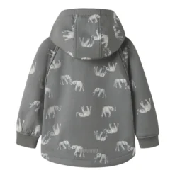 NAUJIENA Name it softshell vaikiškas kelnių ir striukės komplektas "Pilkas drambliukas" - Image 8