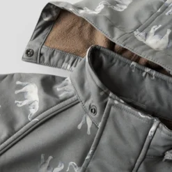 NAUJIENA Name it softshell vaikiškas kelnių ir striukės komplektas "Pilkas drambliukas" - Image 10
