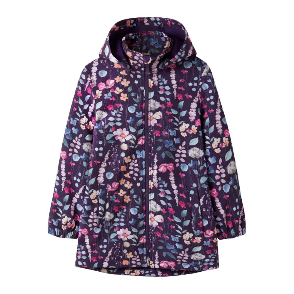 NAUJIENA Name it softshell striukė mergaitėms "Margos gėlės" - Image 2