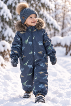 Name it snow10 žieminis kombinezonas "Dinozaurų žiema"