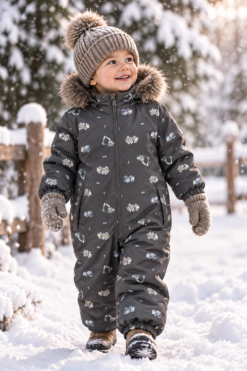 Name it snow10 žieminis kombinezonas "Žiemos statybos"