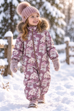 Name it snow10 žieminis kombinezonas "Žiemos zuikučiai"